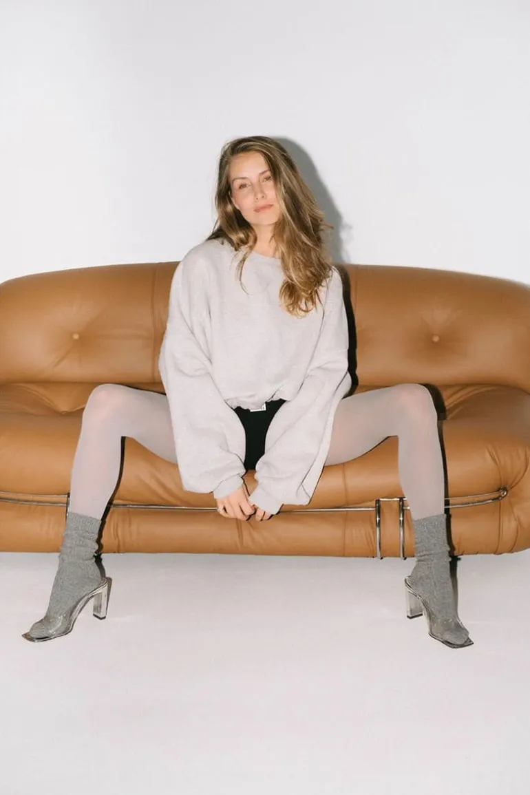 BYLOTTE Studios Sweater - Heidi Sweater - Grey Melange
