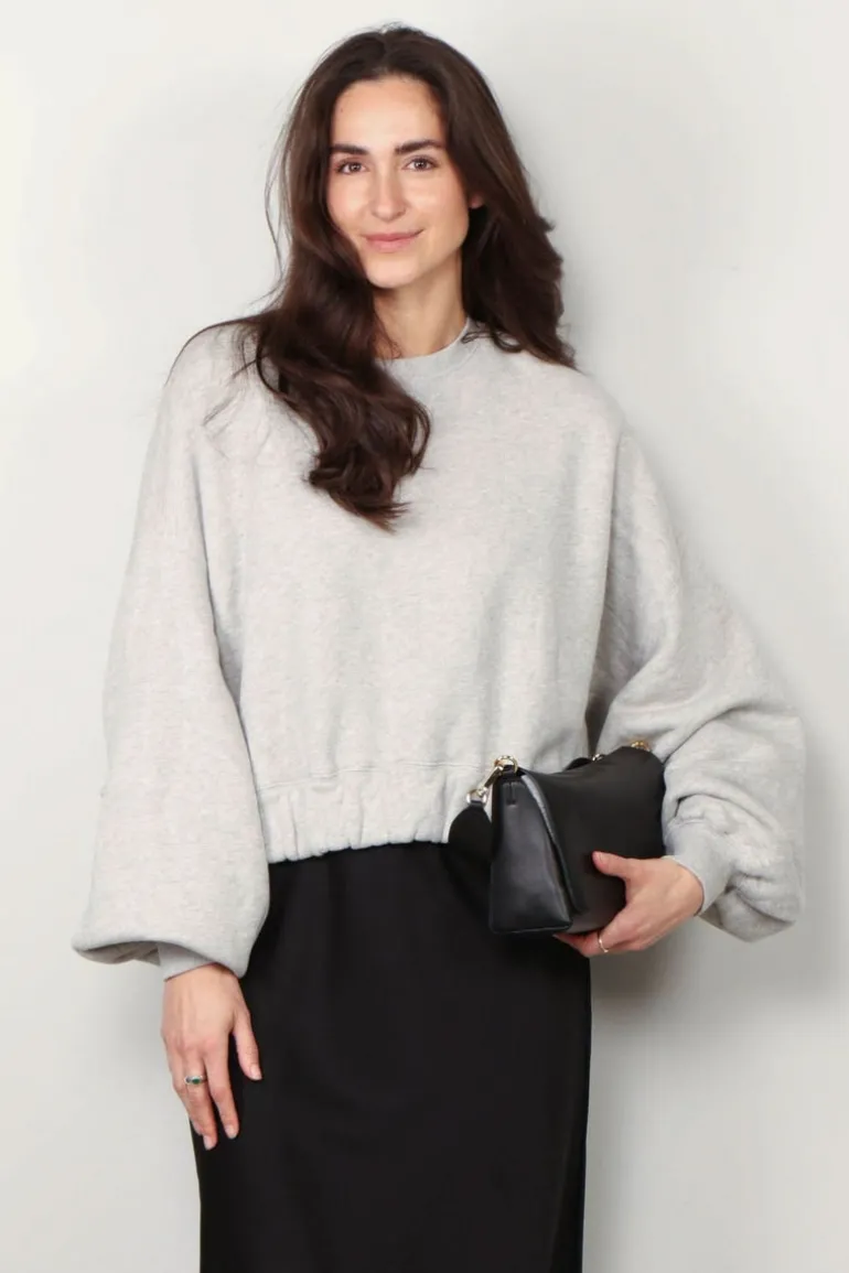 BYLOTTE Studios Sweater - Heidi Sweater - Grey Melange