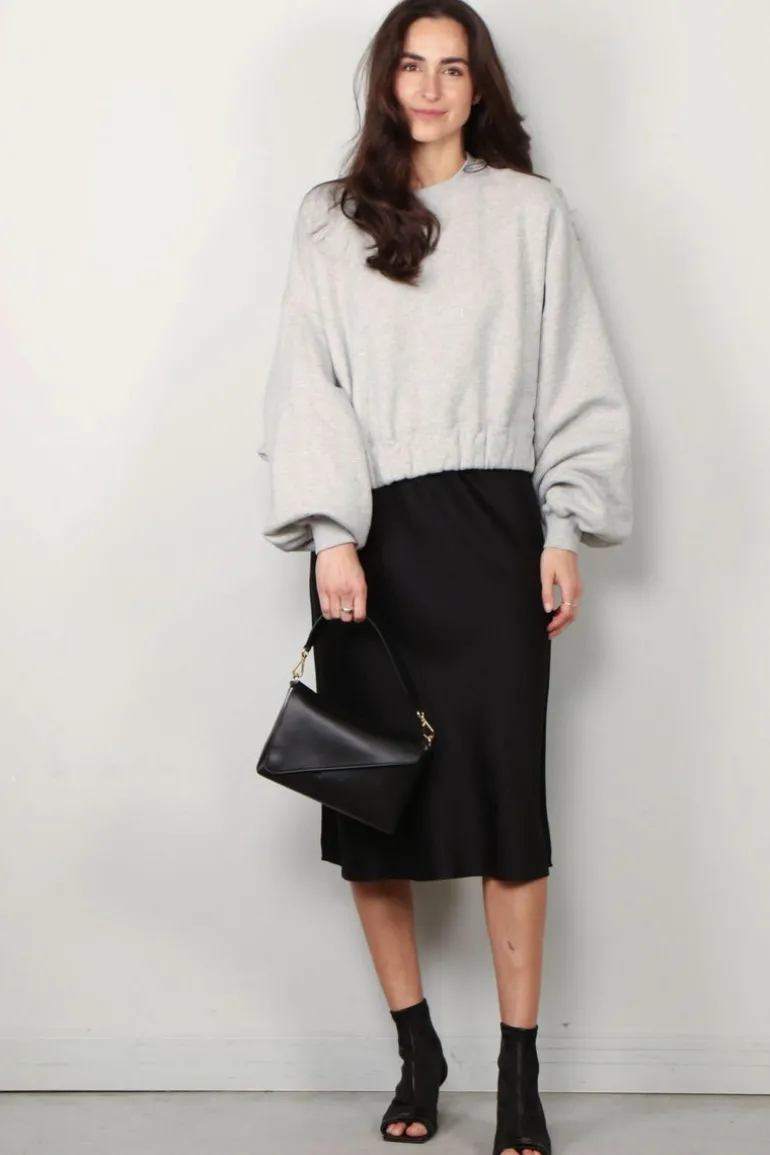 BYLOTTE Studios Sweater - Heidi Sweater - Grey Melange