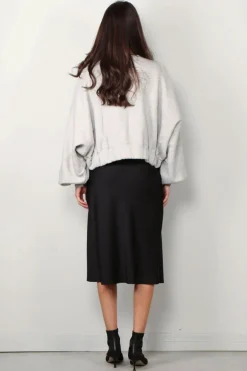 BYLOTTE Studios Sweater - Heidi Sweater - Grey Melange