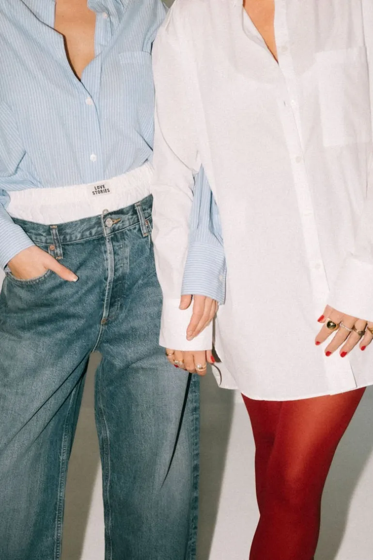 BYLOTTE Studios Blouse - Denise Shirt - Blue/White