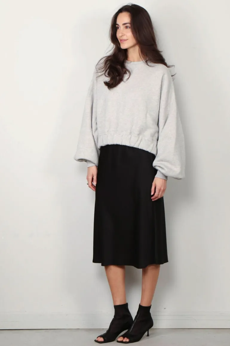 BYLOTTE Studios Sweater - Heidi Sweater - Grey Melange