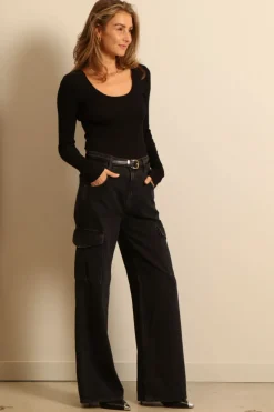 Citizens of Humanity top - Juni - black