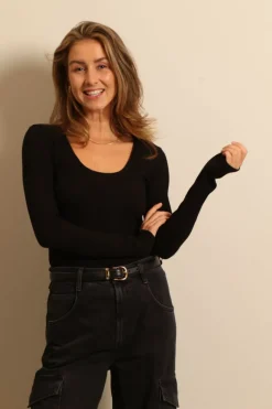 Citizens of Humanity top - Juni - black