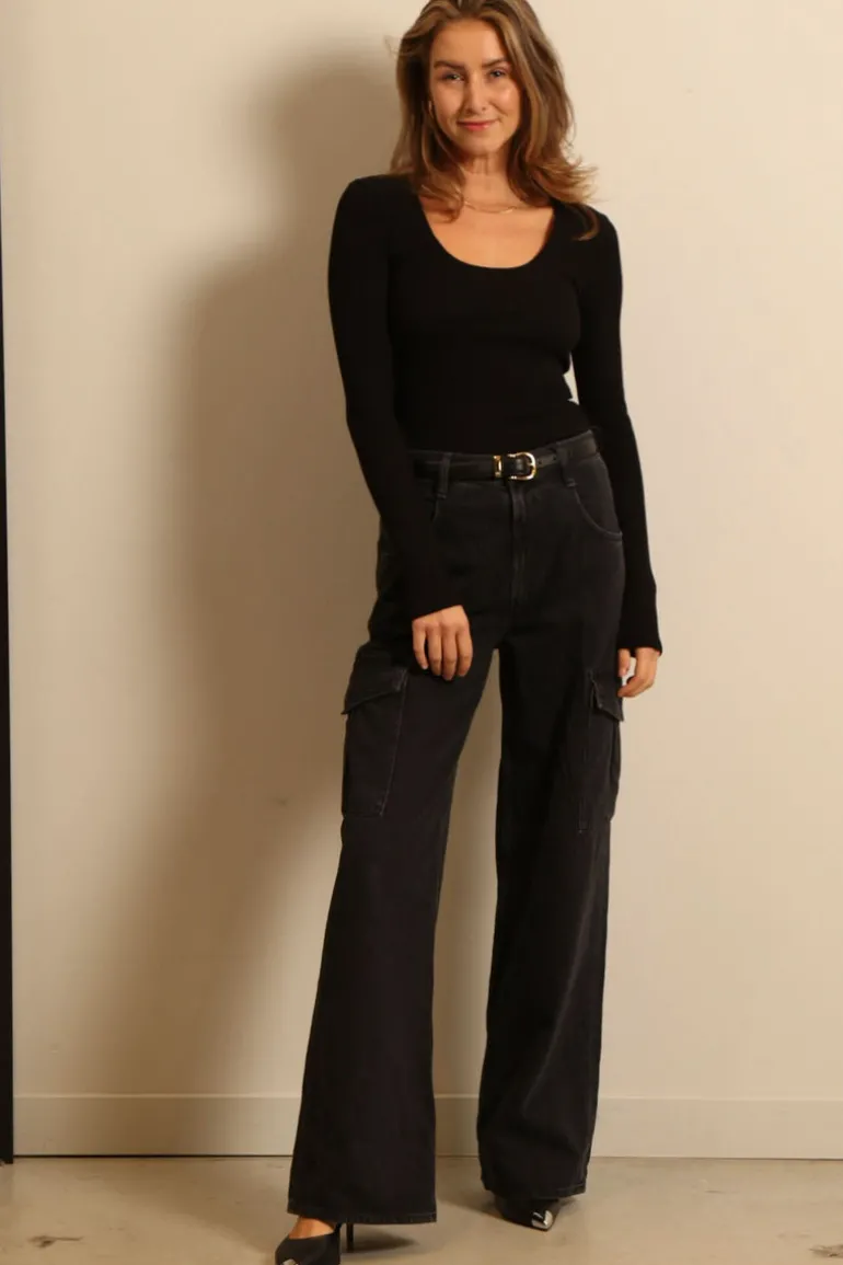 Citizens of Humanity top - Juni - black