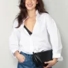Closed Blouse - Fitted shirt -  White