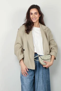 Closed Jasje - Cropped Pea Coat - Warm Sand