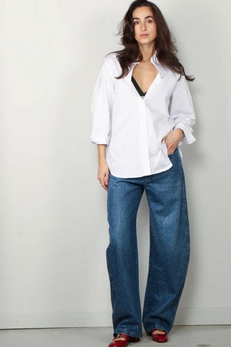 Closed Blouse - Fitted shirt - White