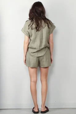 Closed Blouse - Sleeveless Shirt - Chino Green