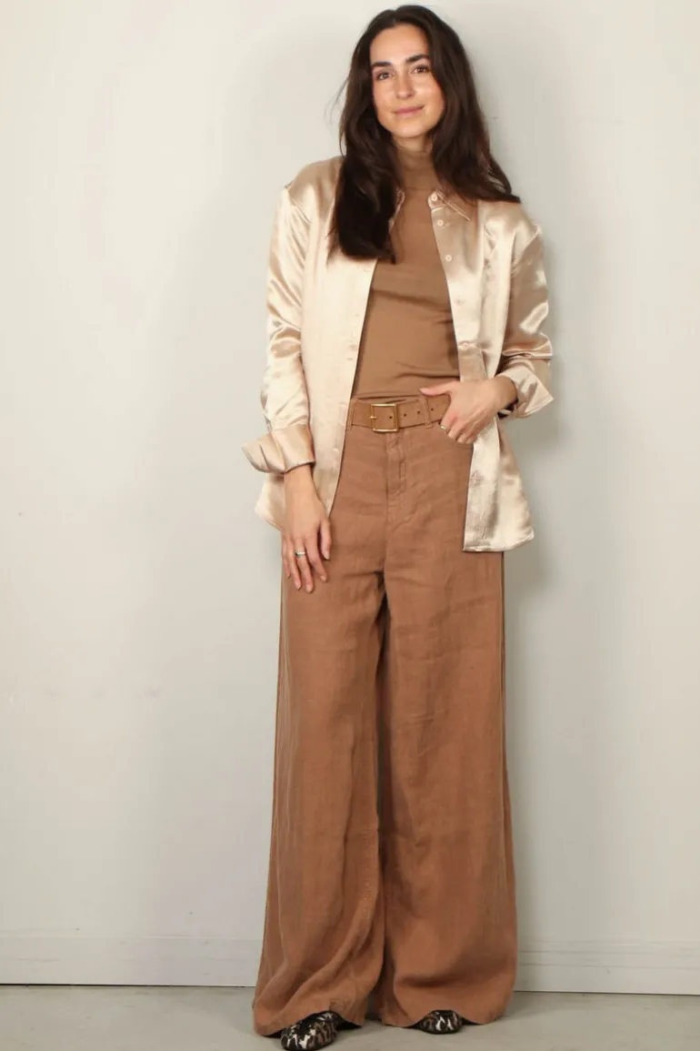 Closed Blouse - Fitted Blouse - Dusty Rose
