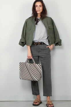 Closed Jacket - Cropped field - Matcha Green