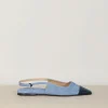 Dear Frances Sandalen - Tia W/ Toe Cap Denim - Blue Denim