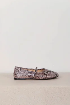 Dear Frances Ballerina's - Winter Balla Shoe Python Print - Black & White
