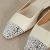Dear Frances Sandalen - Tia W/ Toe Cap Crystals - White