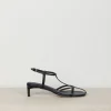 Dear Frances Sandalen - Tee - Leather - Black