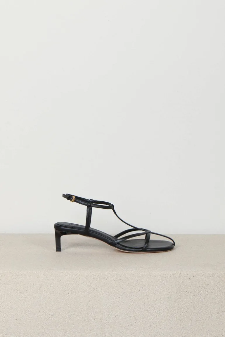 Dear Frances Sandalen - Tee - Leather - Black