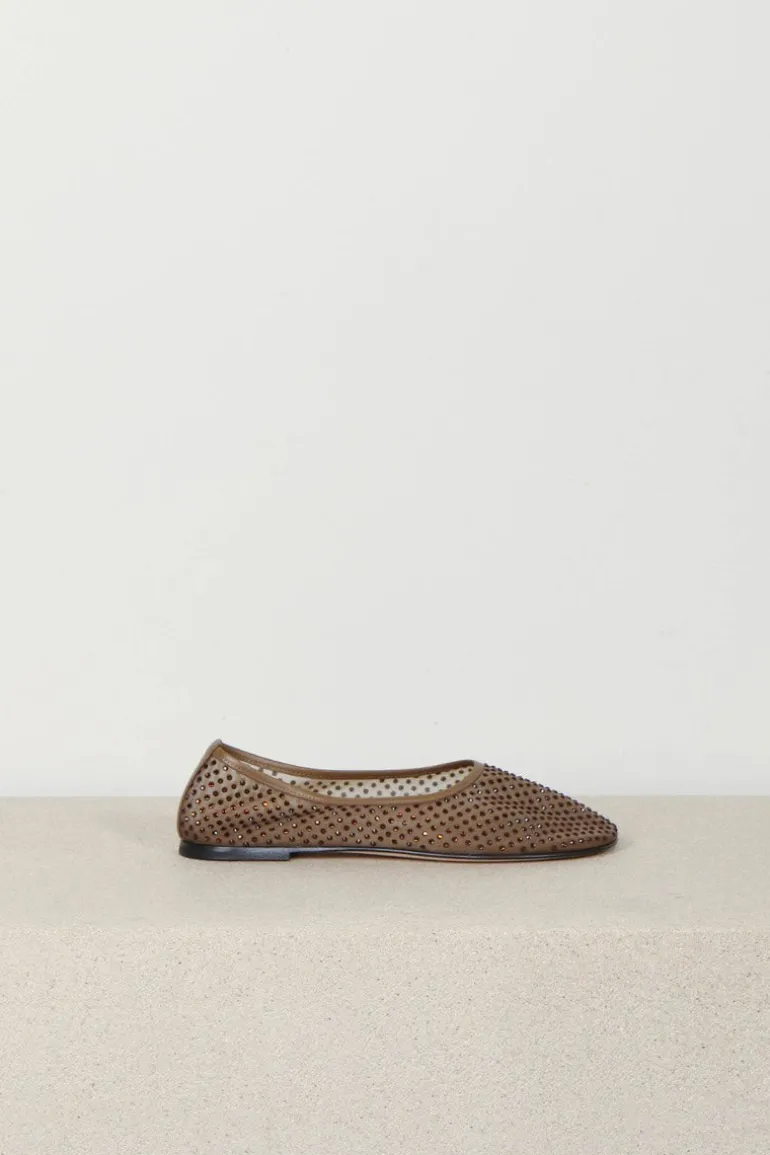Dear Frances Ballerina's - Balla - Mesh - Crystals - Brown