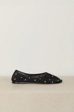 Dear Frances Ballerina's - Balla Mesh Shoe W/ Studs - Black
