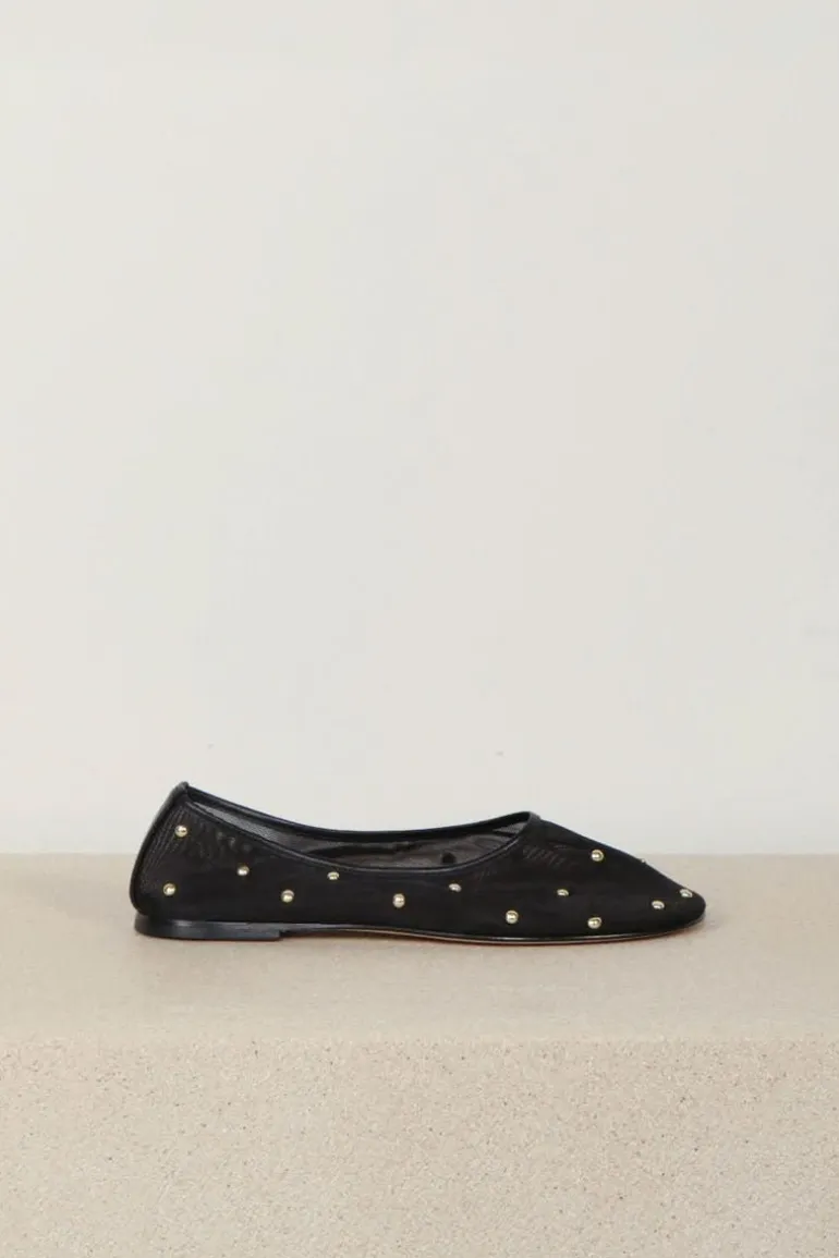 Dear Frances Ballerina's - Balla Mesh Shoe W/ Studs - Black