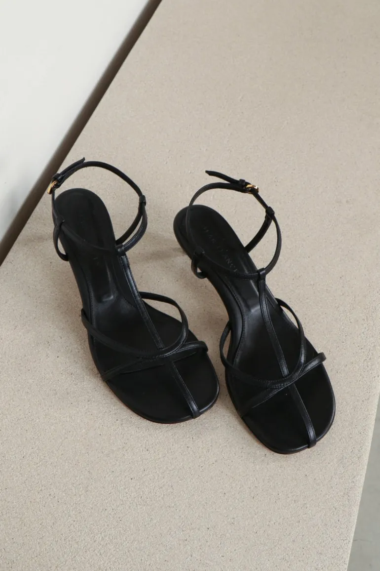 Dear Frances Sandalen - Tee - Leather - Black