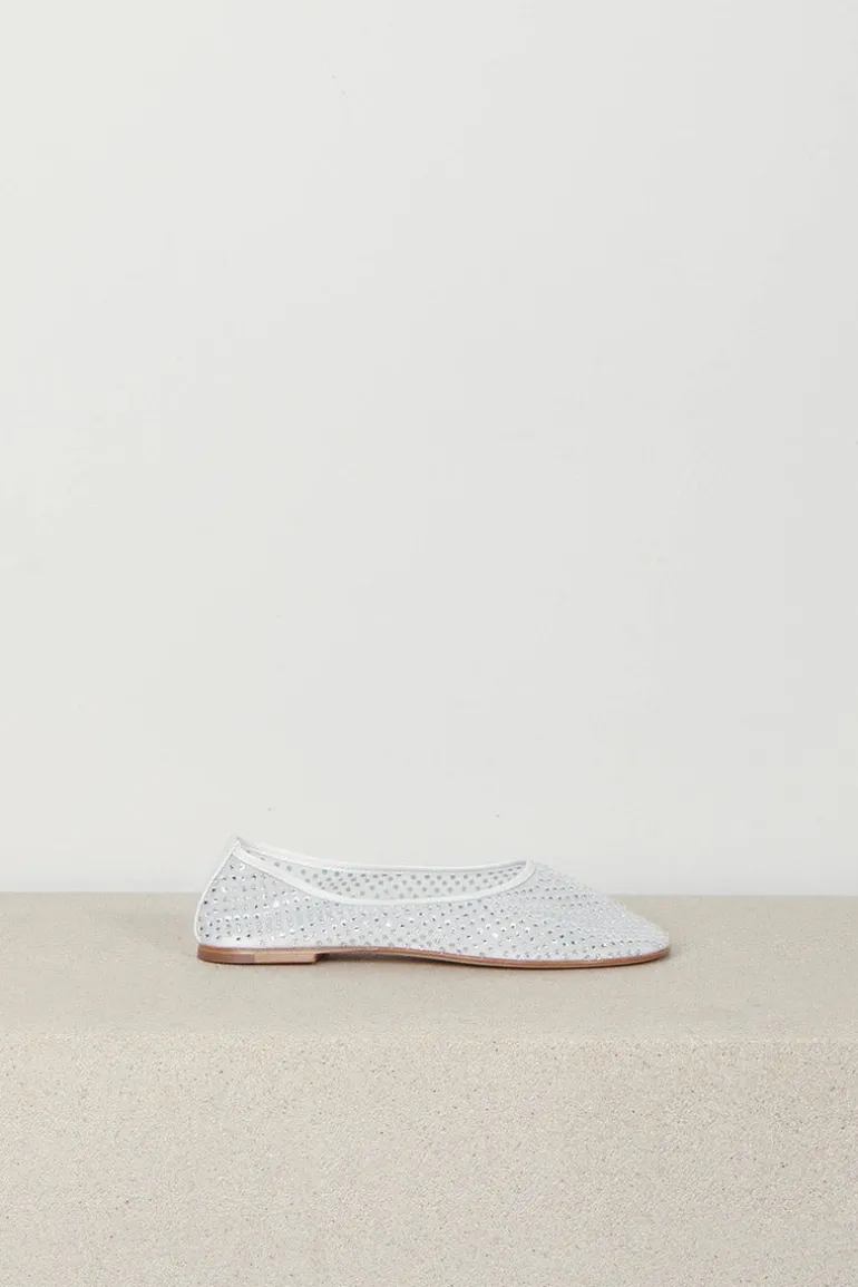 Dear Frances Ballerina's - Balla - Mesh - Crystals - White