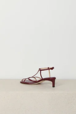Dear Frances Sandalen - Tee - Leather - Bordeaux