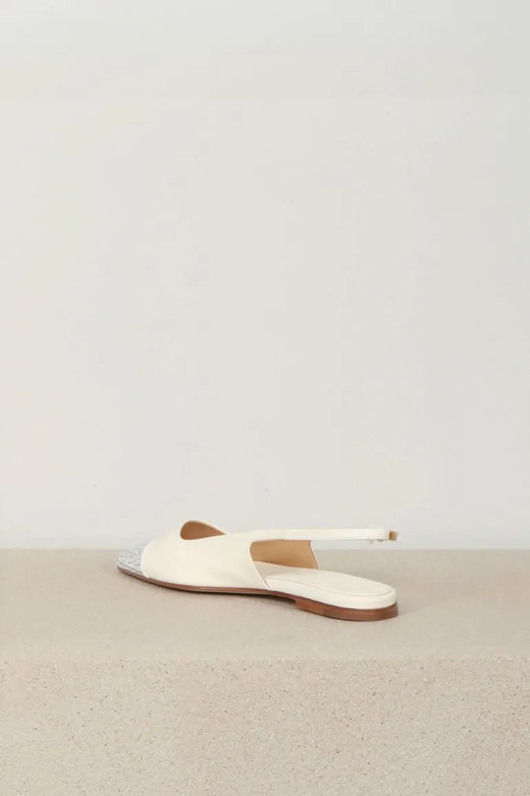 Dear Frances Sandalen - Tia W/ Toe Cap Crystals - White
