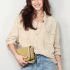 Denimist Blouse - Utility Shirt - Light Sand Gauze