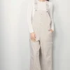 Denimist Overall - Relaxed Overall - Brown Railroad Stripe