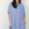 Denimist Jurk - Pocket - Tee - Navy White Stripe