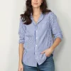 Denimist Blouse - DSW0009-185 - ROYAL BLUE STRIPE