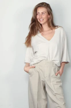 Extreme Cashmere Top - 406 Indi - Chalk