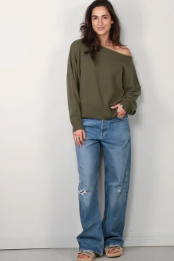 Extreme Cashmere Sweater - 402 Debby - Army