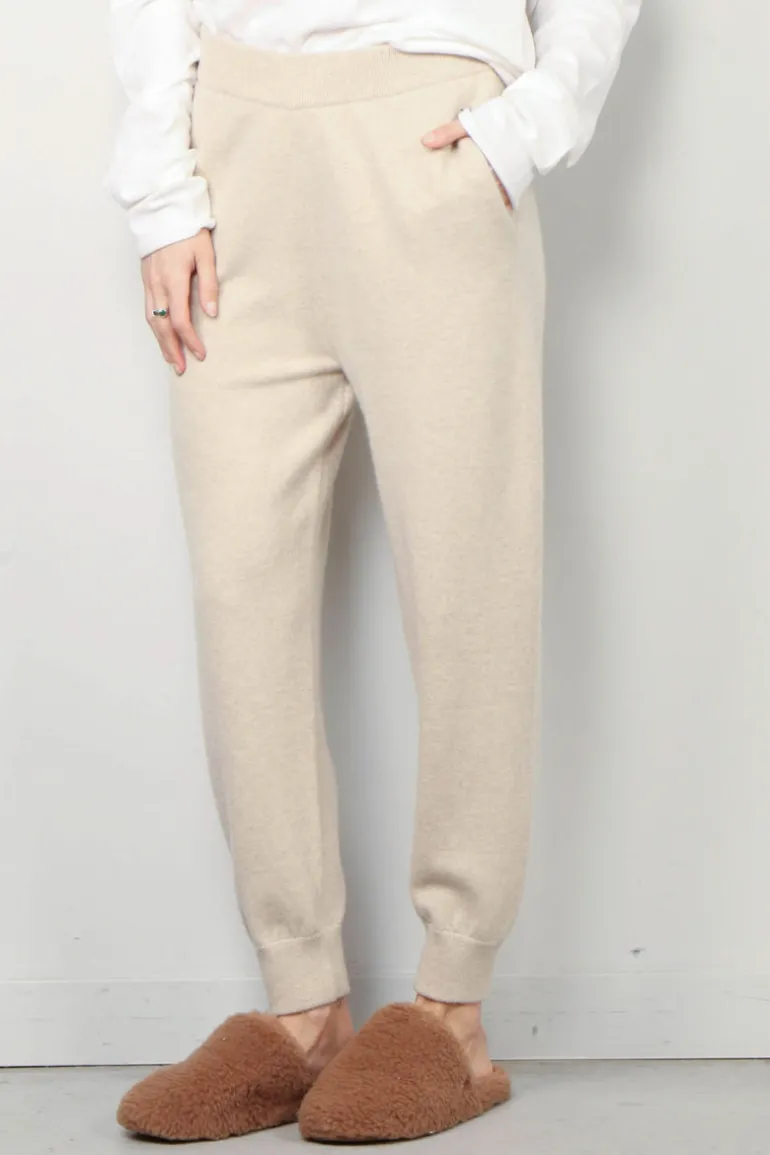 Extreme Cashmere joggingbroek - 56 Yogi - Latte