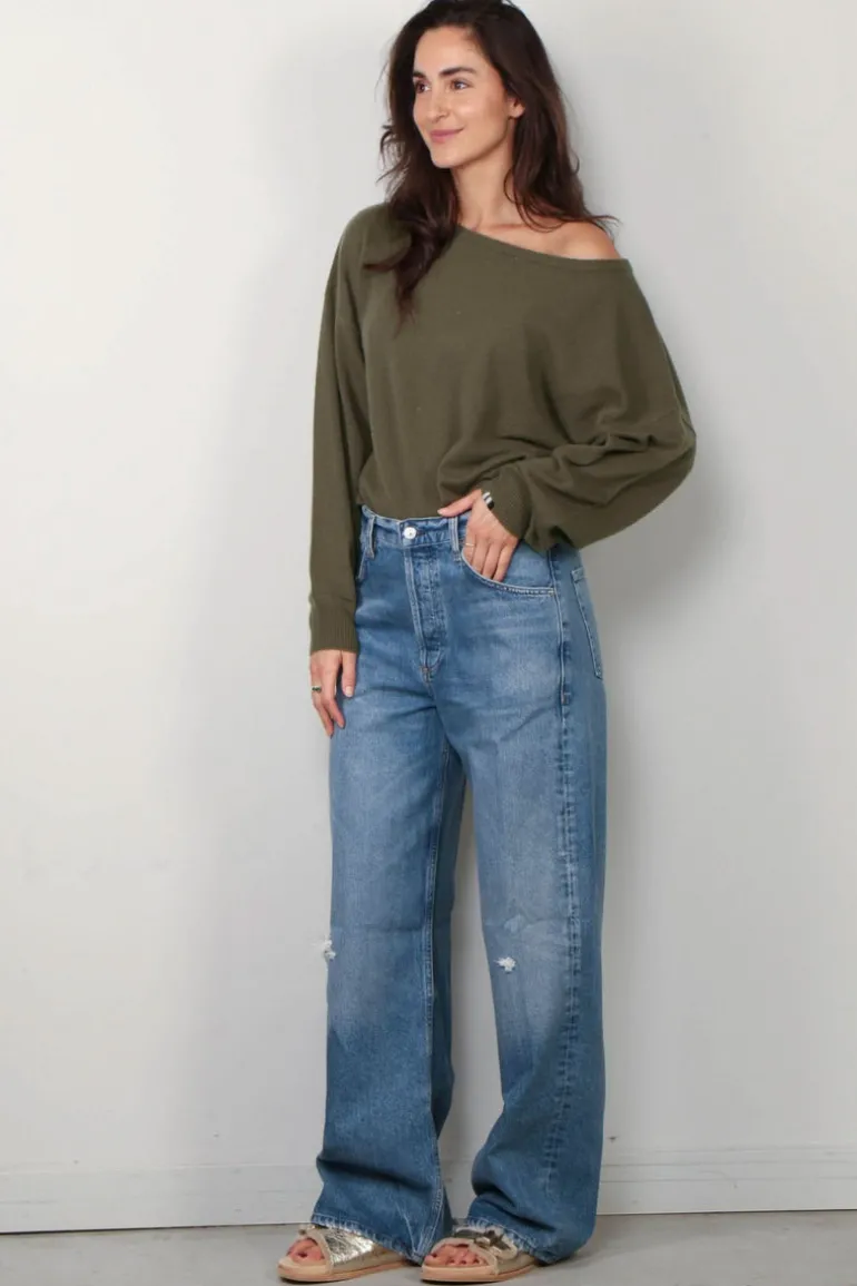Extreme Cashmere Sweater - 402 Debby - Army