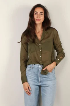 forte_forte Blouse - 9906 my shirt - Olive