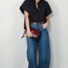 forte_forte Blouse - BCI Cotton Popline Boxy Sleeveless Shirt - Abisso