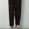 Forte_Forte Broek - Chic Cotton Linen Drawstring Pants - Noir