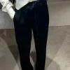 Forte_Forte Broek - Envers Satin Drawstring - Noir