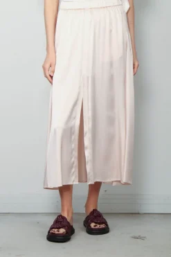 Forte_Forte Rok - Essential Silk Satin Elasticated - Oyster