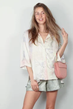 Forte_Forte Blouse - The Secred Garden Print Viscose Silk Twill - Pesco