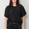 forte_forte Top - Chic Taffetas T-shirt - Nero