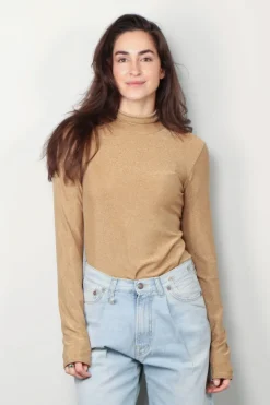 forte_forte Top - 13300 my t-shirt - Oro
