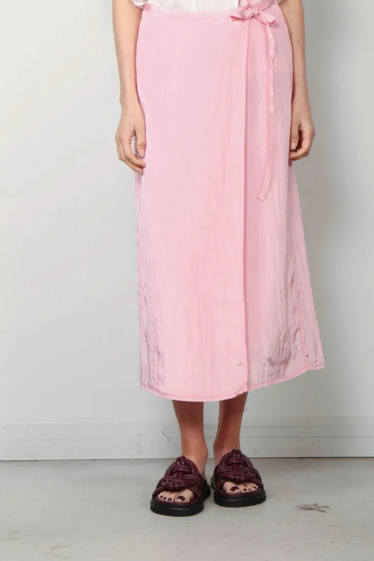 Forte_Forte Rok - Contemporary Satin Longuette - Rose