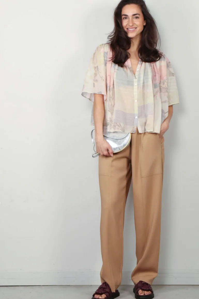 Forte_Forte Blouse - The Secred Garden Print Voile Bohemian - Pesco