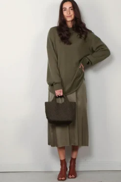 forte_forte Rok - 12892 my skirt - Olive