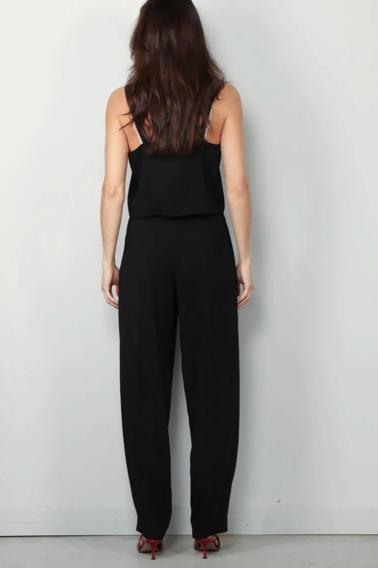 forte_forte Top - Stretch Cady Crepe Top - Nero