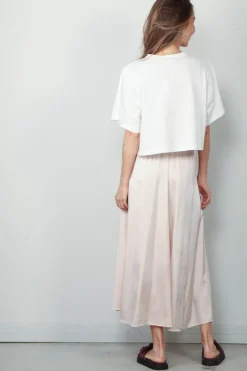 forte_forte T-shirt - Essential Organic Cotton Jersey Cropped T-shirt - Bianco