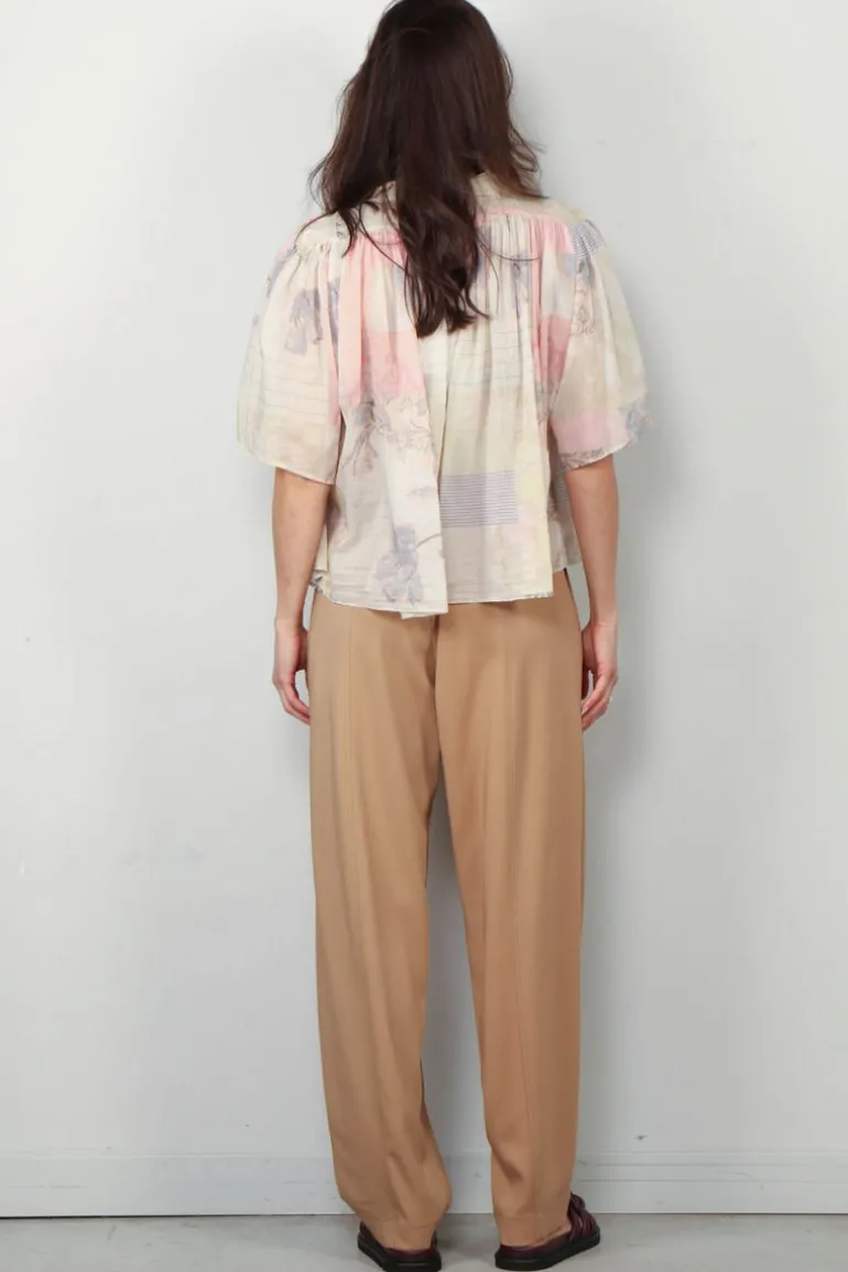 Forte_Forte Blouse - The Secred Garden Print Voile Bohemian - Pesco