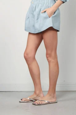 Forte_Forte Shorts - Chic Linen - Acqua